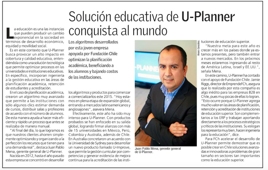 U-Planner’s educational solution conquers the world